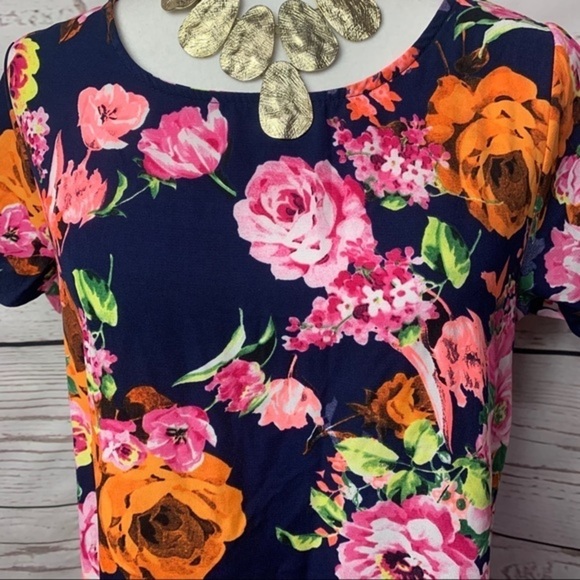 NWOT 12 PM By Mon Ami Floral Shift Dress - Picture 3 of 6